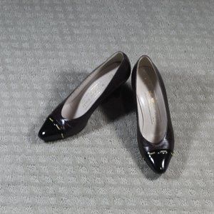 Bruno Magli Size 5B Brown with Black Toe 3" Heels